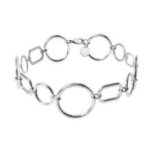 Choker California posrebrzany