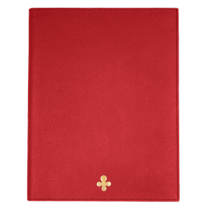 Notes skórzany w kolorze czerwonym