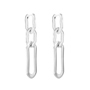Kolczyki Krokodyl No. 2, posrebrzane
