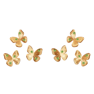 Kolczyki multi Papillon pozłacane