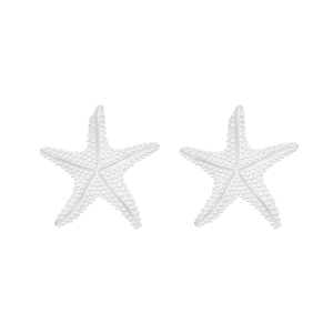 Kolczyki Starfish, posrebrzane