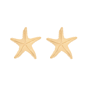 Kolczyki Starfish, pozłacane