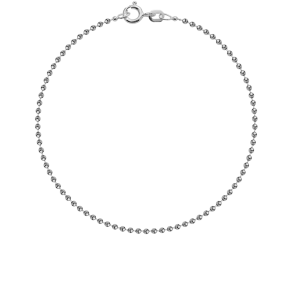 Bransoletka łańcuszek kulki 16 cm srebrna