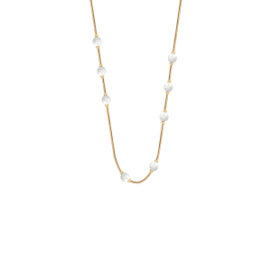 Naszyjnik Pearls pozłacany 40+5 cm