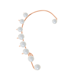Pearls - nausznica prawa różowe pozłocenie