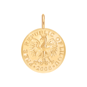 Zawieszka wisząca Moneta, 2 cm, PO