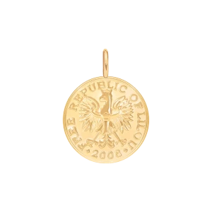 Zawieszka wisząca Moneta, 1,5 cm, PO