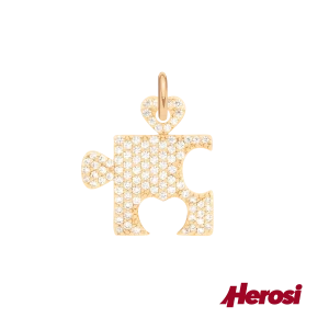 Zostań Herosem - Zawieszka Puzzel, pozłacana