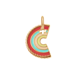 Zawieszka Rainbow pozłacana 2 cm