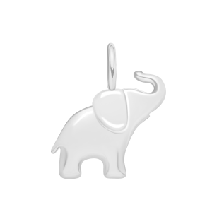 Słoń 2 cm posrebrzany