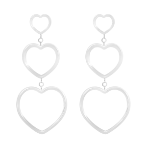 Kolczyki Hearts posrebrzane