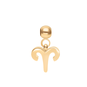 Zawieszka Charming znak zodiaku Baran pozłacany