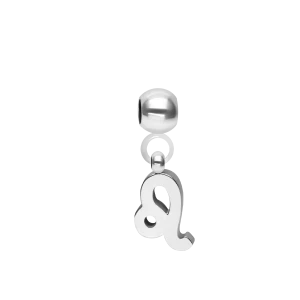Zawieszka Charming znak zodiaku Lew posrebrzany