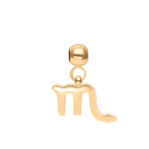 Zawieszka Charming znak zodiaku Skorpion pozłacany
