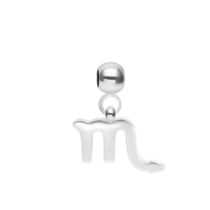 Zawieszka Charming znak zodiaku Skorpion posrebrzany