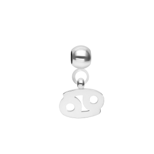 Zawieszka Charming znak zodiaku Rak posrebrzany