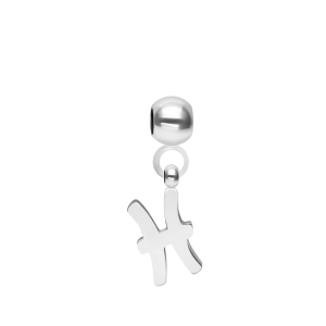 Zawieszka Charming znak zodiaku Ryby posrebrzane