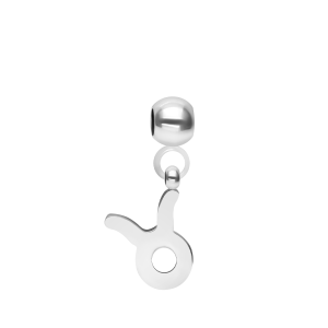Zawieszka Charming znak zodiaku Byk posrebrzany