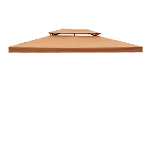 Outsunny Tetto Sostitutivo per Gazebo 3x4m, Color Terra