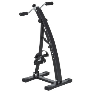 Homcom Pedaliera Braccia e Gambe da Divano o Poltrona con Schermo LED, Altezza e Intensità Regolabile, Nero, 40x42.5x100cm