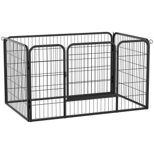 Pawhut Outsunny - Recinto per cuccioli - Recinzione per animali - dimensioni: 125x80x70