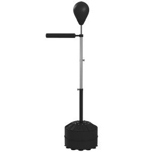 Sportnow Punching Ball con Barra Girevole per Adulti e Altezza Regolabile 1.6-2m, Nero Aosom