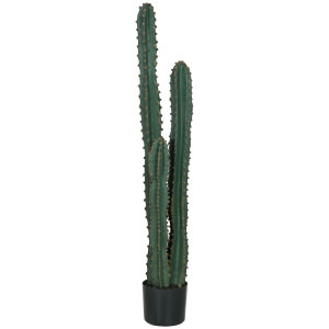 Outsunny Cactus artificiale ad altissimo realismo grande pianta artificiale di grandi dimensioni dim. Ø 18 x 120H cm verde