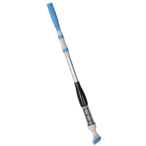 Outsunny Aspirapolvere per Piscina Portatile e Cordless con Asta a 3 Livelli, Ø6x106-162 cm, Blu e Bianco Aosom