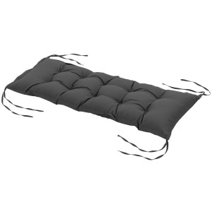 Outsunny Cuscino per Panchina da Giardino con Laccetti e Imbottitura Spessa, 100x40cm, Grigio Scuro Aosom