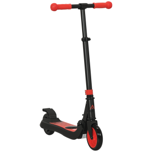 Homcom Monopattino Elettrico Pieghevole per Bambini 6+ Anni ad Altezza Regolabile, 71x36.5x75-80 cm, Nero e Rosso Aosom