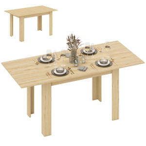 Homcom Tavolo Allungabile da Pranzo per 6-8 Persone, 140-180 x 80 cm, Colore Legno   Aosom Italy
