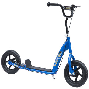 Homcom Monopattino per Bambini 5-12 Anni con Freno Posteriore e Manubrio Regolabile, 120x52x80-88 cm, Blu   Aosom Italy