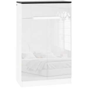 Homcom Armadio Scarpiera Slim da 12 Paia per Ingressi e Corridoi con 3Ripiani Regolabili e Cassetto, in Truciolato Bianco, 60x32x100 cm Aosom Italy