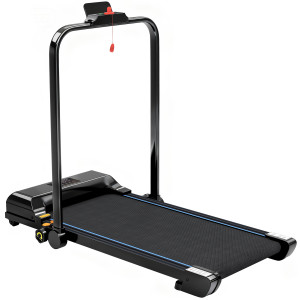 Homcom Tapis Roulant Camminatore Pieghevole 2,5 CV con Display LED Velocità Regolabile Max. 10 km/h Telecomando Nero   Aosom Italy