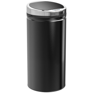 Homcom Pattumiera Automatica da 42L con Sensore a Infrarossi in Acciaio e Plastica, 30.5x30.5x68 cm   Aosom Italy