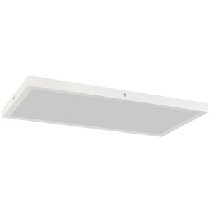 Homcom Set 2 Plafoniere LED Sottili e Minimal con Colore Regolabile, in Acciaio e Plastica, 60x30x3.7 cm, Bianco   Aosom Italy