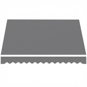 Outsunny Tessuto di ricambio per tenda da sole – copertura solare UPF 50+ per telaio 3,5 x 2,5 m, Grigio scuro   Aosom Italy