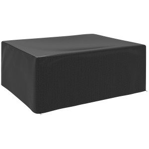 Outsunny Copertura per mobili da giardino Invernale Impermeabile Anti-UV Telo Coprimobili 235 x 190 x 90cm Nero   Aosom Italy