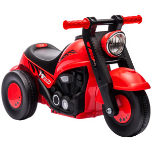 Aiyaplay Auto cavalcabile, design motocicletta, musica e bolle di sapone, per 2-5 anni, Rosso   Aosom Italy
