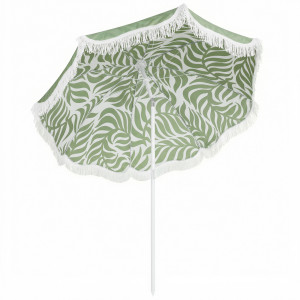 Outsunny Ombrellone spiaggia Ø180 cm con inclinazione e borsa, Verde   Aosom Italy