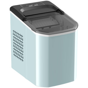 Homcom Macchina ghiaccio 12 kg/24h con 2 dimensioni e serbatoio 1,5L, Blu   Aosom Italy