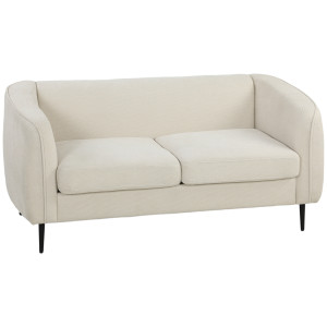 Homcom Divano Moderno 2 posti da Salotto con Cuscino Spesso e Seduta Ampia Imbottita, 160x76x72 cm, Beige   Aosom Italy