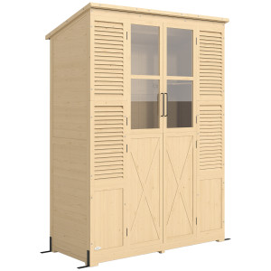 Outsunny Capanno da Giardino Walk-in con Pavimento e 4 Finestre   Aosom Italy