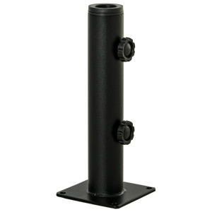 Outsunny Supporto per Ombrellone da Terrazza, Base per Ombrellone per Patio, Pontile, Giardino e Cortile, Nero   Aosom Italy
