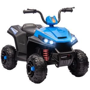 Aiyaplay Quad Elettrico per Bambini 3-5 anni con Luci & Musica e Sospensione, 85x55,5x62 cm, Blu   Aosom Italy