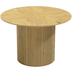 Homcom Tavolo pranzo rotondo moderno per 4-6 persone, Ø110 cm, Rovere   Aosom Italy