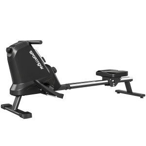 Sportnow Vogatore a 16 Livelli Resistenza Magnetica, Binario Alluminio, Bluetooth, Compatibile App   Aosom Italy