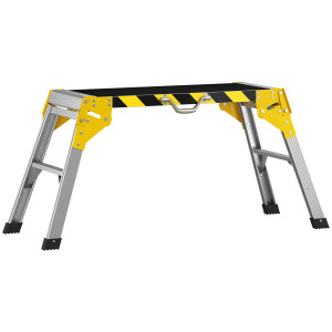 Homcom Banco da lavoro pieghevole in alluminio con maniglia, antiscivolo, 150 kg, 110 x 32 x 50 cm   Aosom Italy