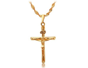 24K Gold Plated Bronze Stylish Necklace