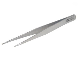 Stainless Steel Straight Tweezers Silver